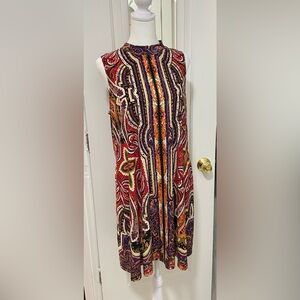 Tiana B. Colorful Patterned A-Shaped Dress